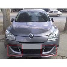 Tuning Vadisi Renault Megane 3 Ön Tampon Çerçeve Sis Çerçeveleri (Plastik) Parlak Siyah