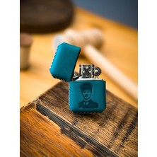 UltraMint El Yapımı Deri Kılıflı Zippo Çakmak, Şık ve Dayanıklı Tasarım