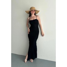 Denivy Lace-Up Back Dress