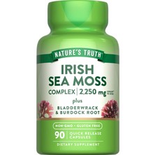 Nature's Truth Irish Sea Moss With Bladderwrack & Burdock Root Greens & Superfoods 90 Caps