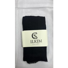 İlkim Tekstil Ütü Gerektirmeyen Bambu Kraş Şal Siyah