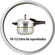 MFS Termo ve Özay Uyumlu Düdüklü Tencere Kapak Lastiği Conta ( 10-12 Litre Için ) Silikon Malzeme Kokusuz