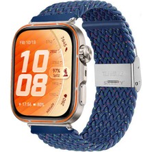 Sneezy Huawei Watch Fit 5 Pro Ile Uyumlu Metal Klipsli Solo Fiberlink Yumuşak Kumaş Örgü Kordon