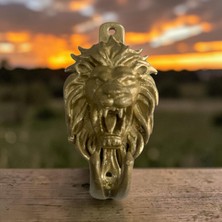 Orknıves Pirinç Döküm Aslan Başlı Askı