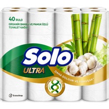 Solo Ultra Organik Bambu ve Pamuk Özlü Tuvalet Kağıdı 40'lı