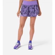 Asics Road All Over Print 2-N-1 3.5ın Short Kadın Mor Şort 2012D077-500
