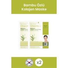 Dermal Nemlendirici ve Arındırıcı Bambu Özlü Kolajen Maske Seti 23 gr.
