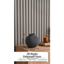 3Dikili Design Modern 3D Baskı Dekoratif Vazo Minimal Tasarım Ev Dekoru Salon Masa Vazosu 19X19CM
