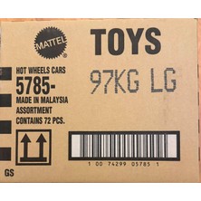 Hot Wheels Kısa Karton 72'li Kutu 5785-97KGLG