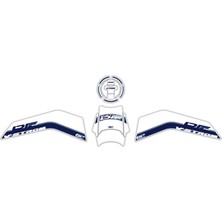 GP Kompozit Suzuki V-Strom 800 DE 2023-2024 Uyumlu Tank Pad Seti Beyaz