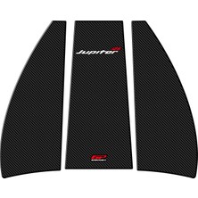 GP Kompozit TVS Jupiter 110/125 2023-2024 Uyumlu Tank Pad Seti Karbon