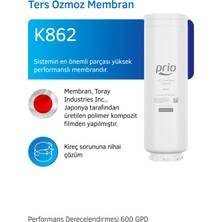 Prio K862 Toray Nsf Onaylı 600 Gpd Ters Ozmoz Membran