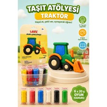 Let's Mini Changelle 5 Renk Taşıt Atölyesi Traktör Oyun Hamuru 120G