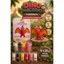 Let's Mini Changelle 5 Renk Dino Macerası Pterodaktil Oyun Hamuru 120G