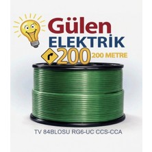Erse Estel 200 Metre Rg6-U6 Tv Anten Kablosu Ccs Yüksek Kaliteli 4K Hd