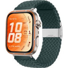 Sneezy Huawei Watch Fit 5 Pro Ile Uyumlu Metal Klipsli Solo Fiberlink Yumuşak Kumaş Örgü Kordon