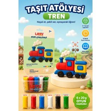 Let's Mini Changelle 5 Renk Taşıt Atölyesi Tren Oyun Hamuru 120G