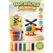 Let's Mini Changelle 5 Renk Taşıt Atölyesi Helikopter Oyun Hamuru 120G