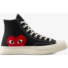 Converse x Comme Des Garçons Play Chuck 70 Unisex Siyah Sneaker