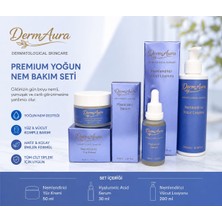 DermAura Premium Yoğun Nem Seti | Hyaluronic Acid Serum, Nemlendirici Yüz Kremi ve Nemlendirici Vücut Losyonu ile Tam Nem Bakımı