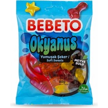 Bebeto Okyanus Yumuşak Şeker Jelibon 80 G  3 Adet