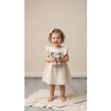 Cocosiss Kız Bebek Bandanalı Pamuk Elbise  CCS-2656