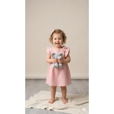 Cocosiss Kız Bebek Bandanalı Pamuk Elbise  CCS-2656