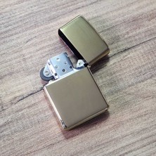 UltraMint Kişiye Özel Metal Benzinli Çakmak, Gold Renk, Isme Yazdırılabilir