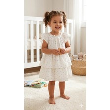 Çikoby Kız Bebek Puantiyeli  Elbise CKB-50527