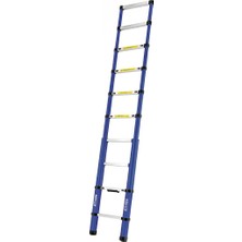 Tyson Pro Series Alüminyum Teleskopik Merdiven 290 cm 10 Basamak 150 kg Kapasiteli - TYS9146