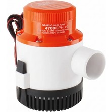 Seaflo 01 Serisi Profesyonel Ağır Hizmet Tipi Dalgıç Manuel Sintine Pompası 4700 Gph 24V 8.5 A - Hortum Çıkışı Ø: 2'' (50MM)