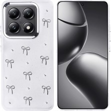 Alstrap Redmi Mi 15T Pro Uyumlu Parlak Şeffaf Silikon Kılıf Metal Desenli Darbe Emici Koruma
