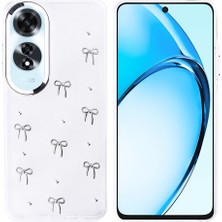 Alstrap Vivo V50 Lite Uyumlu Parlak Şeffaf Silikon Kılıf Metal Desenli Darbe Emici Koruma