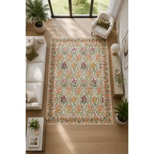Pelura Halı Modern Floral Desen Baskılı Kaymaz Yıkanabilir Salon Oturma Odası Mutfak Balkon Halısı Yolluk