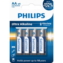 Philips Ultra Alkaline Aa Kalem Pil 1.5V - LR6E4B/10 - 4'lü Paket