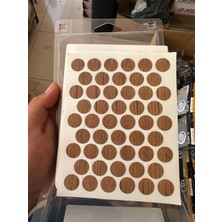 Ergün Store Yapışkanlı Vida Tapası Atlantik Çam 1 Yaprak (50 Adet)