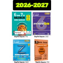Tonguç Akademi  6\'dan 7\'ye Hazırlık Kitabı + 6. Sınıf Zoru Bankası + Paragrafon + 6. Sınıf Bursluluk Soru Bankası