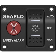 Seaflo Alarm ve Sintine Pompası Kontrol Paneli 12V 20A - Görsel, Işitsel ve Manuel Kontrol Bir Arada