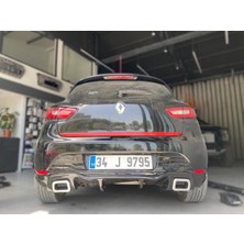 Tuning Vadisi Renault Clio 4 Rs Difüzör Egzoz Görünümlü Sağ Sol Tekli Çıkış Parlak Siyah 2012-2019