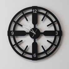 Decotimex Legend Duvar Saati 45X45(SIYAH-KROM)