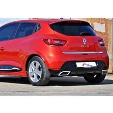 Tuning Vadisi Renault Clio 4 Difüzör Egzoz Görünümlü 2012-2019 Piano Black Boyasız Egzoz Ucu