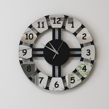 Decotimex Majestic Duvar Saati 40X40 (Siyah-Krom)