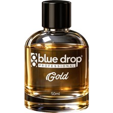 Blue Drop Gold Premium Erkek Parfümü 50 ml – Kalıcı Erkek Kokusu, Narenciye, Sütlü Kahve, Tarçın, Vanilya ve Karamel Notaları Cesur ve Büyüleyici Bir Koku • Kalıcı ve Etkileyici Etki