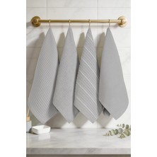 Coton Delux Mira 4'lü Mutfak ve El&yüz Havlu Seti 40X60 cm | %100 Pamuk Kurulama Bezi | Yumuşak & Emici