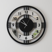 Decotimex Nova Duvar Saati 40X40 (Siyah-Krom)