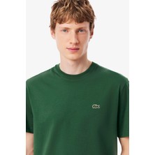 Lacoste Men's Classic Fit Crew Neck T-Shirt Erkek Bisiklet Yaka Pamuklu Tişört Yeşil