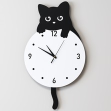 Decotimex Elite Duvar Saati 45X32 (Siyah-Beyaz)