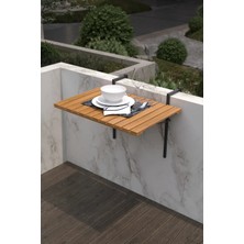 Reto Design Retodesign Ahşap Katlanır Balkon Masası