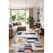 Chilai Home Miska Makinede Yıkanabilir Kaymaz Taban Leke Tutmaz Dijital Salon Halısı Mutfak Halısı ve Yolluk