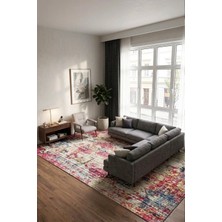 Chilai Home Satz Renkli Dekoratif Halı, Yıkanabilir, Kaymaz Tabanlı Djth Salon Halısı Mutfak Halısı Yolluk